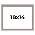 thumbnail image 1 of 18x14 Frame Grey Real Wood Picture Frame Width 1.25 inches | Interior Frame Depth 0.5 inches | Hans, 1 of 8