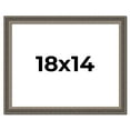 thumbnail image 1 of 18x14 Frame Silver Real Wood Picture Frame Width 1.25 Inches | Interior Frame Depth 0.5 Inches |, 1 of 8