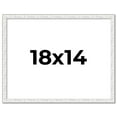 thumbnail image 1 of 18x14 Frame White Real Wood Picture Frame Width 0.75 inches | Interior Frame Depth 0.5 inches |, 1 of 8
