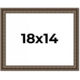 thumbnail image 1 of 18x14 Ornate Brown Real Wood Picture Frame Width 1.5 Inches | Interior Frame Depth 0.5 Inches |, 1 of 8
