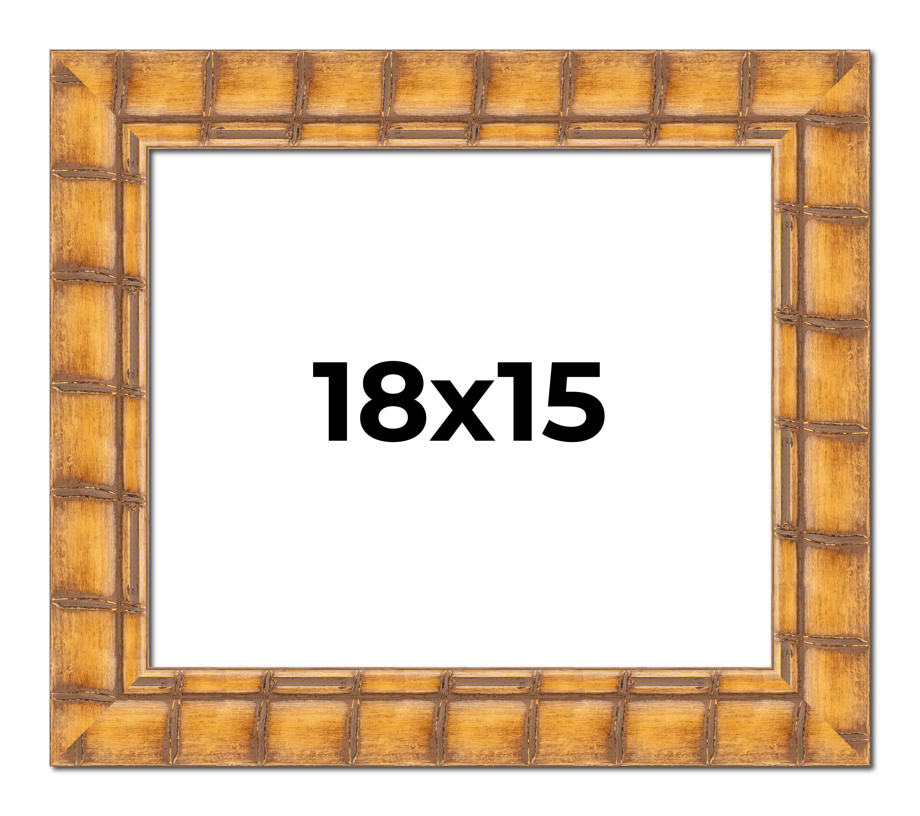 18x15 Frame Beige Real Wood Picture Frame Width 3 inches | Interior ...