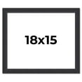 thumbnail image 1 of 18x15 Frame Black Real Wood Picture Frame Width 1.25 Inches | Interior Frame Depth 0.5 Inches |, 1 of 8