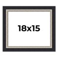 thumbnail image 1 of 18x15 Frame Black Real Wood Picture Frame Width 2.25 Inches | Interior Frame Depth 0.5 Inches |, 1 of 8