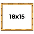 thumbnail image 1 of 18x15 Frame Gold Bamboo Solid Wood Picture Frame | 1 Inch Moulding Width | Interior Frame Depth, 1 of 8