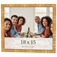 thumbnail image 1 of 18x15 Frame Gold Bamboo Solid Wood Picture Frame | 1 Inch Moulding Width | Interior Frame Depth, 1 of 8