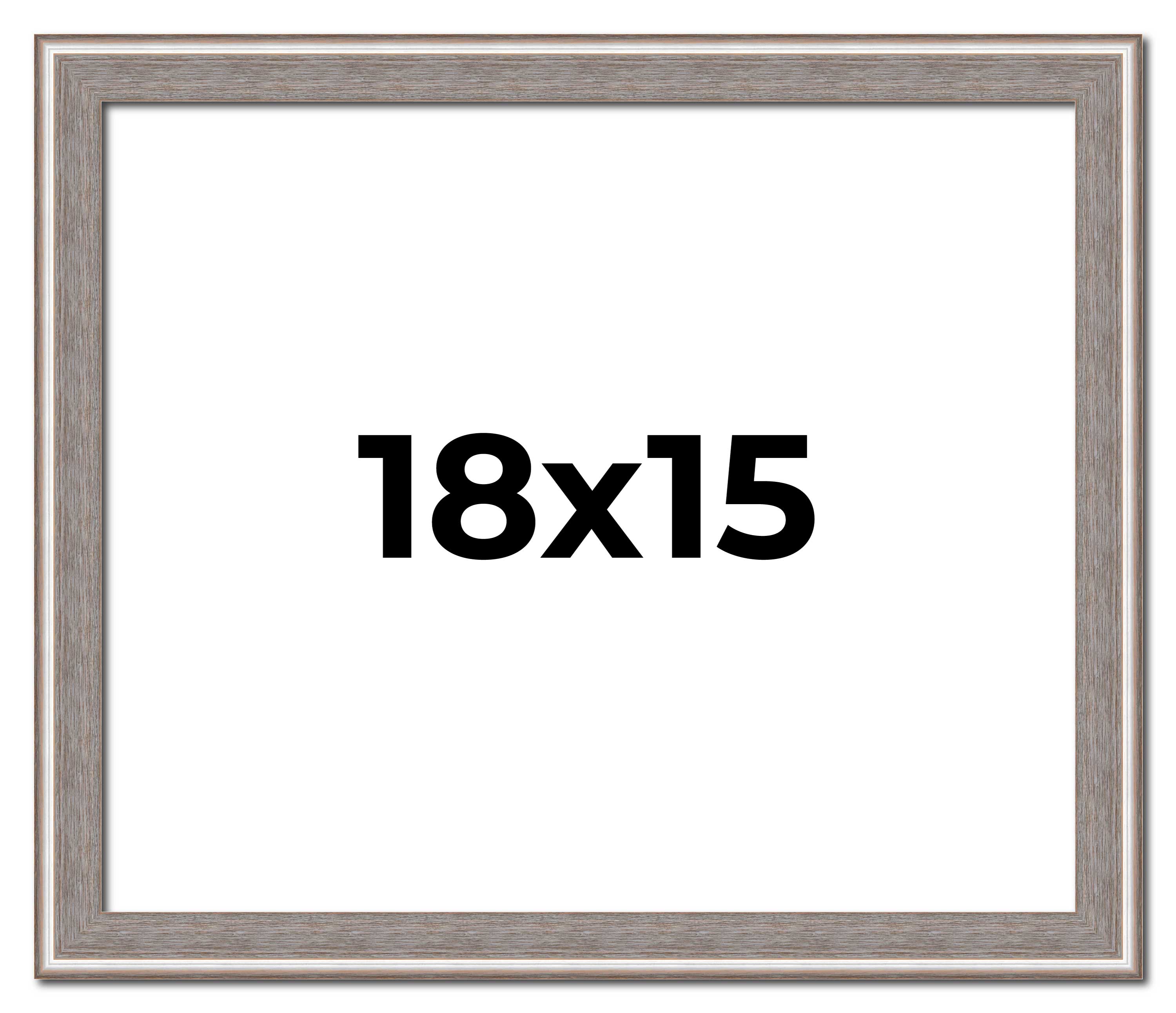 18x15 Frame Grey Real Wood Picture Frame Width 1.25 inches | Interior ...