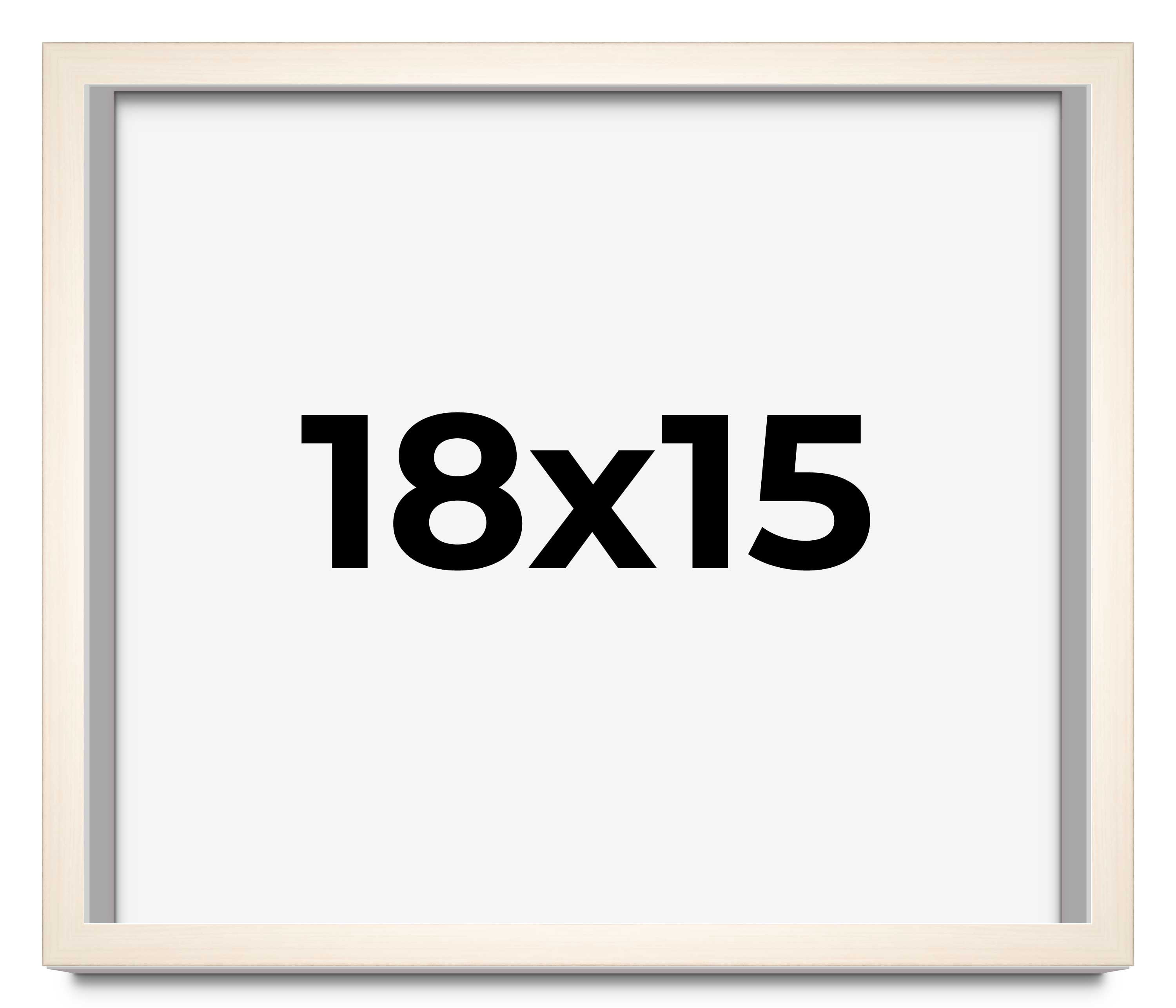 18x15 Shadow Box Cream of Wheat White Washed Display Frame | 0.875 ...