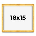 thumbnail image 1 of 18x15 Shadow Box Frame Gold | 1.625 Inches Deep Real Wood Traditional Shadowbox Display Frame | UV, 1 of 5