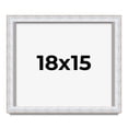 thumbnail image 1 of 18x15 Shadow Box Frame Silver | 1.625 Inches Deep Real Wood Contemporary Shadowbox Display Frame |, 1 of 7