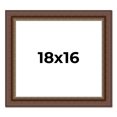thumbnail image 1 of 18x16 Copper and Brown Real Wood Picture Frame Width 2 inches | Interior Frame Depth 0.5 inches |, 1 of 8