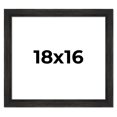 thumbnail image 1 of 18x16 Frame Black Rustic Barnwood Solid Wood Picture Frame | 1.5 Inch Moulding Width | Includes UV, 1 of 8