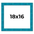 thumbnail image 1 of 18x16 Frame Blue Teal Burl Wood Picture Frame | 1.75 Inch Moulding Width | Interior Frame Depth 0.5, 1 of 8