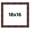 thumbnail image 1 of 18x16 Frame Brown Burl Real Wood Picture Frame Width 1.625 Inches | Interior Frame Depth 0.5 Inches, 1 of 8