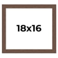 thumbnail image 1 of 18x16 Frame Brown Distressed Barnwood Picture Frame | Rustic Farmhouse Photo Frame Includes UV, 1 of 8