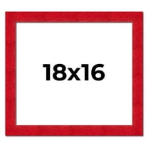 18x16 Frame Red Burl Solid Wood Picture Frame Width 1.75 Inches | Interior Frame Depth 0.5 Inches |