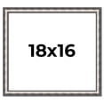 thumbnail image 1 of 18x16 Frame Silver Real Wood Picture Frame Width 1.125 Inches | Interior Frame Depth 0.5 Inches |, 1 of 8