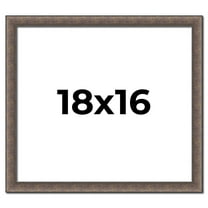 18x16 Frame Silver Real Wood Picture Frame Width 1.25 Inches | Interior Frame Depth 0.5 Inches |