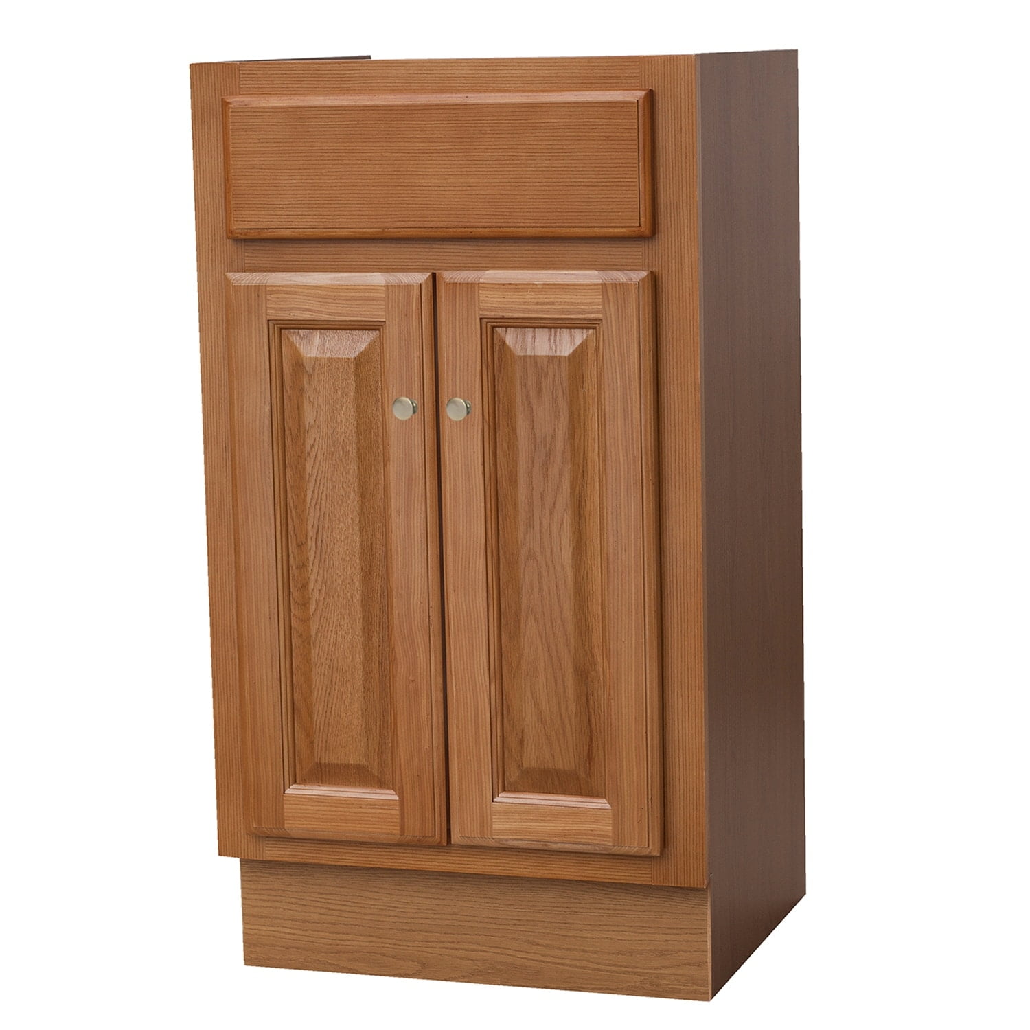 18x16 Raised Panel Oak Bathroom Vanity - 18" x 16" x 34 1/2" - Walmart.com