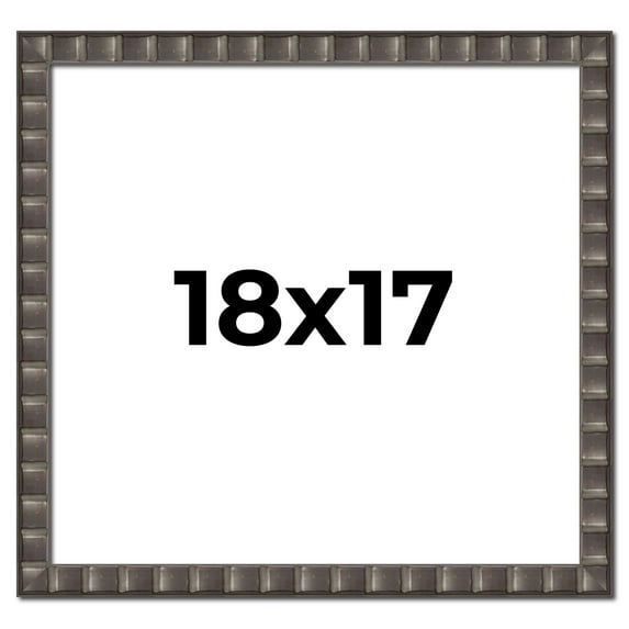 18x17 Frame Black Brown Chestnut Mosaic Solid Wood Picture Frame | 1.125 Inch Moulding Width |