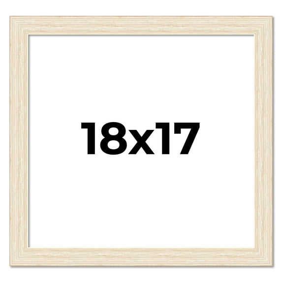18x17 Frame White Real Wood Picture Frame Width 1.5 inches | Interior Frame Depth 0.5 inches | Barn