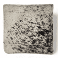 thumbnail image 1 of 18x18 Black/White Genuine Cowhide Pillow Covers Double Sided Highlands Cowhide Pillow, 1 of 15
