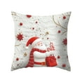 thumbnail image 1 of 18x18 Christmas Throw Pillow Covers, Xmas Decoration Cushion, Winter Holiday Decorative Pillow Case, Santa Claus Snowman Pillowcase, Indoor Home Bedroom Sofa Couch Decor, 1 of 6