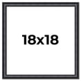 thumbnail image 1 of 18x18 Frame Black Real Wood Picture Frame Width 1.25 inches | Interior Frame Depth 0.5 inches |, 1 of 8