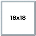 thumbnail image 1 of 18x18 Frame Blue Scuffed Farm Board Solid Wood Picture Frame Width 0.75 Inches | Interior Depth 0.5, 1 of 8
