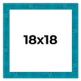 thumbnail image 1 of 18x18 Frame Blue Teal Burl Wood Picture Frame | 1.75 Inch Moulding Width | Interior Frame Depth 0.5, 1 of 8