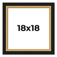 thumbnail image 1 of 18x18 Frame Gold Real Wood Picture Frame Width 2.25 Inches | Interior Frame Depth 0.5 Inches |, 1 of 8