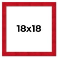 thumbnail image 1 of 18x18 Frame Red Burl Solid Wood Picture Frame Width 1.75 Inches | Interior Frame Depth 0.5 Inches |, 1 of 8