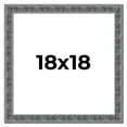 thumbnail image 1 of 18x18 Frame Silver Black Rustic Sonoma Solid Wood Picture Frame | 1.5 Inch Moulding Width |, 1 of 8