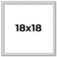 thumbnail image 1 of 18x18 Frame Silver Inner Slope Bevel Picture Frame | 1 Inch Moulding Width | 0.75 Inch Rabbet Depth, 1 of 8