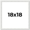 thumbnail image 1 of 18x18 Frame White Real Wood Picture Frame Width 0.75 inches | Interior Frame Depth 0.5 inches |, 1 of 8