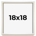 thumbnail image 1 of 18x18 Frame White Wheat Solid Wood Picture Frame | Moulding Width 0.75 Inches | Interior Depth 0.5, 1 of 8