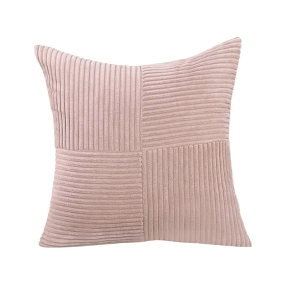 18x18 Inch Corduroy Throw Pillow Covers Decorative Cushion Cases Soft Textured Farmhouse Boho Pillow Shams for Sofa Couch Living Room Bedroom Home Decor Modern Nordic Style