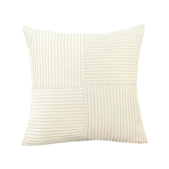 18x18 Inch Corduroy Throw Pillow Covers Decorative Cushion Cases Soft Textured Farmhouse Boho Pillow Shams for Sofa Couch Living Room Bedroom Home Decor Modern Nordic Style