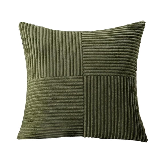 18x18 Inch Corduroy Throw Pillow Covers Decorative Cushion Cases Soft Textured Farmhouse Boho Pillow Shams for Sofa Couch Living Room Bedroom Home Decor Modern Nordic Style