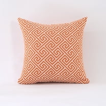 18x18 Inch Decorative Throw Pillow Cover, Cotton Blend Fabric, Geometric Pattern Design, Hidden Zipper Closure, For Sofa or Living Room, 1 Pack