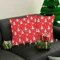 thumbnail image 1 of 18x18 Inch Flax Christmas Pillow Covers 2PCS Red and Green Xmas Tree ,Snowflakes, Reindeer,Snowman Pillows for Holiday Christmas Decor Sofa Bedroom Party, 1 of 4