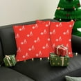 thumbnail image 1 of 18x18 Inch Flax Christmas Pillow Covers 2PCS Red and Green Xmas Tree ,Snowflakes, Reindeer,Snowman Pillows for Holiday Christmas Decor Sofa Bedroom Party, 1 of 4