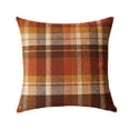 thumbnail image 1 of 18x18 Inch Orange White Pumpkin Throw Pillow Cover Soft Autumn Thanksgiving Farmhouse Seasonal Sofa Couch Decor Cushion Case, 1 of 4
