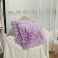 thumbnail image 1 of 18x18 Inch Plaid Throw Pillow Covers - Soft Polyester Decor Pillows for Couch Sofa, Weather Resistant Outdoor Porch Pillowcase with Hidden Zipper, Purple, 1 of 7
