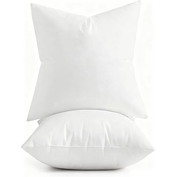 18x18 Inch Throw Pillow Inserts, Set of 2 Square Couch Pillows with Ultra-Soft  Couch Cushion Stuffing, Machine Washable  Decorative Pillow Fillers for Sofa, Bed &  Decor (2)