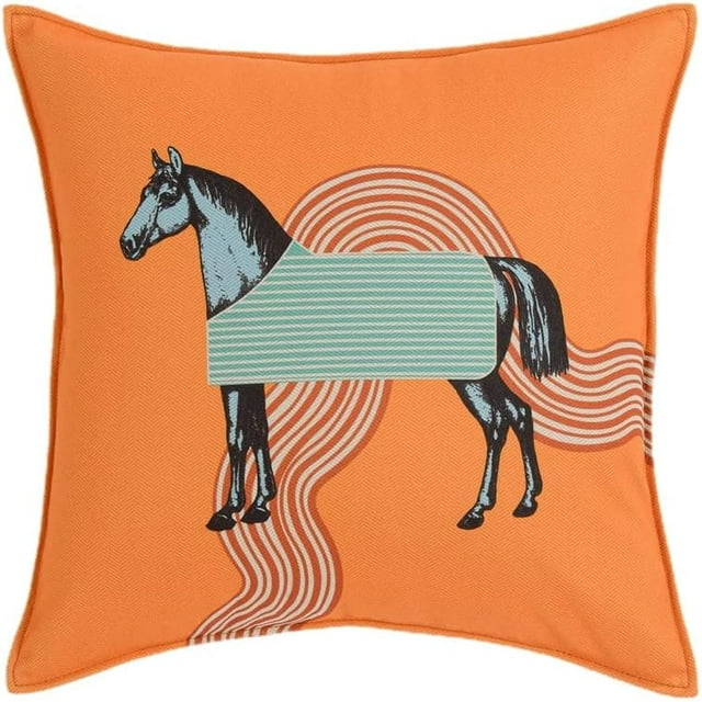 18x18 Inches Embroidered Horse Throw Pillow Covers Modern Fashion