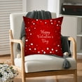 18x18 Inches Red Heart Pillow Covers Lovers Pillowcase Valentine's Day