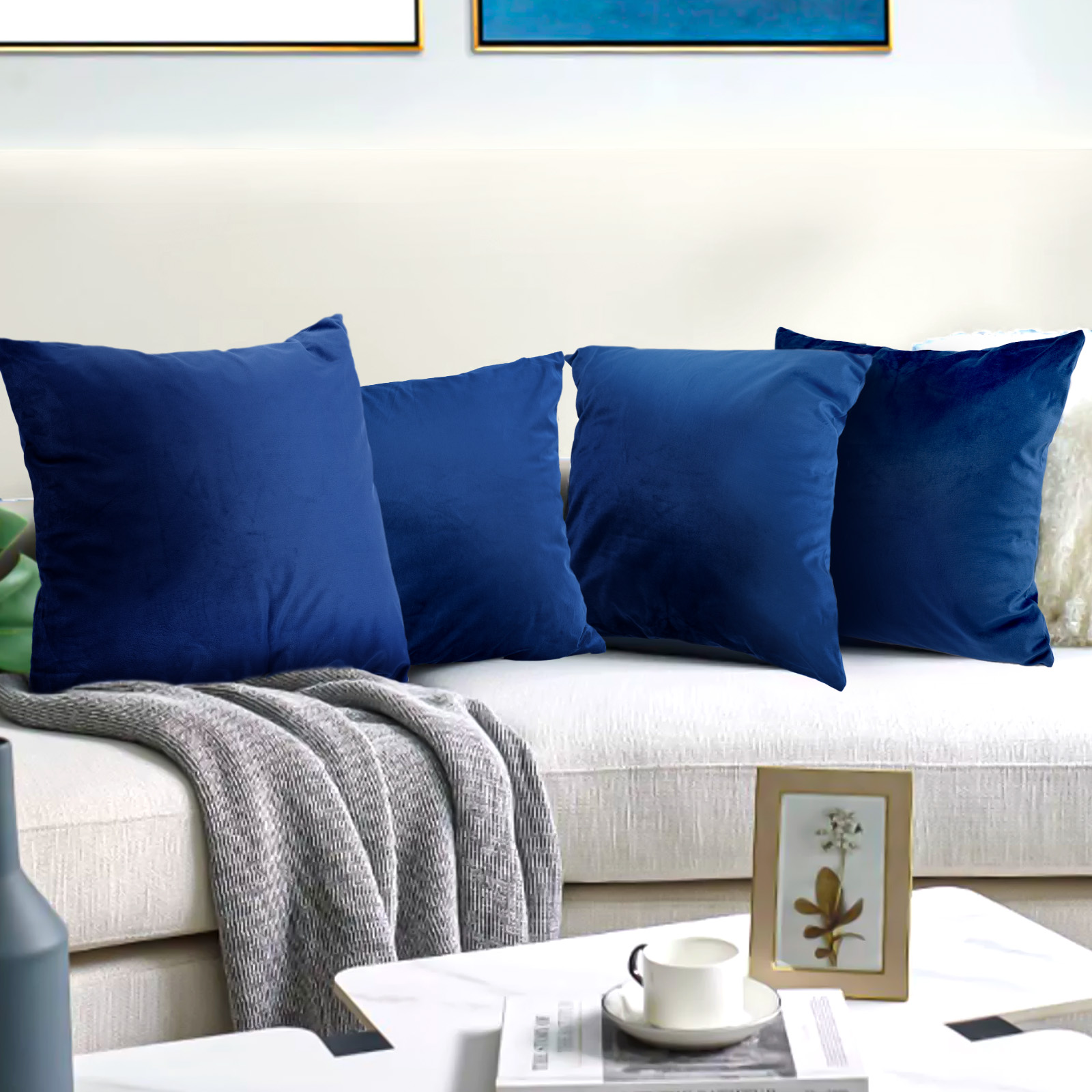 Lush Decor Relax You're Home Decorative Pillow Cover Navy Single 13x20