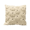 thumbnail image 1 of 18x18in 3D Tufted Pumpkin Fluffy Plush Throw Pillow Cover Hidden Zipper Soft Autumn Sofa Bedroom Decor Cushion, 1 of 3