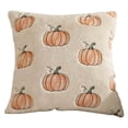 thumbnail image 1 of 18x18in 3D Tufted Pumpkin Fluffy Plush Throw Pillow Cover Hidden Zipper Soft Autumn Sofa Bedroom Decor Cushion, 1 of 3