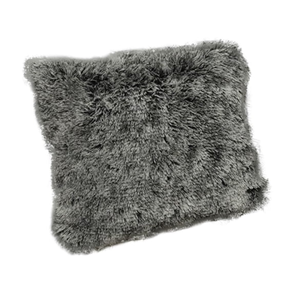 18x18in Fluffy Throw Pillow Cover – Decorative Cushion Case for Couch, Sofa, Porch & Outdoor Chairs – Spring Summer Polyester Accent Pillowcase (No Insert)